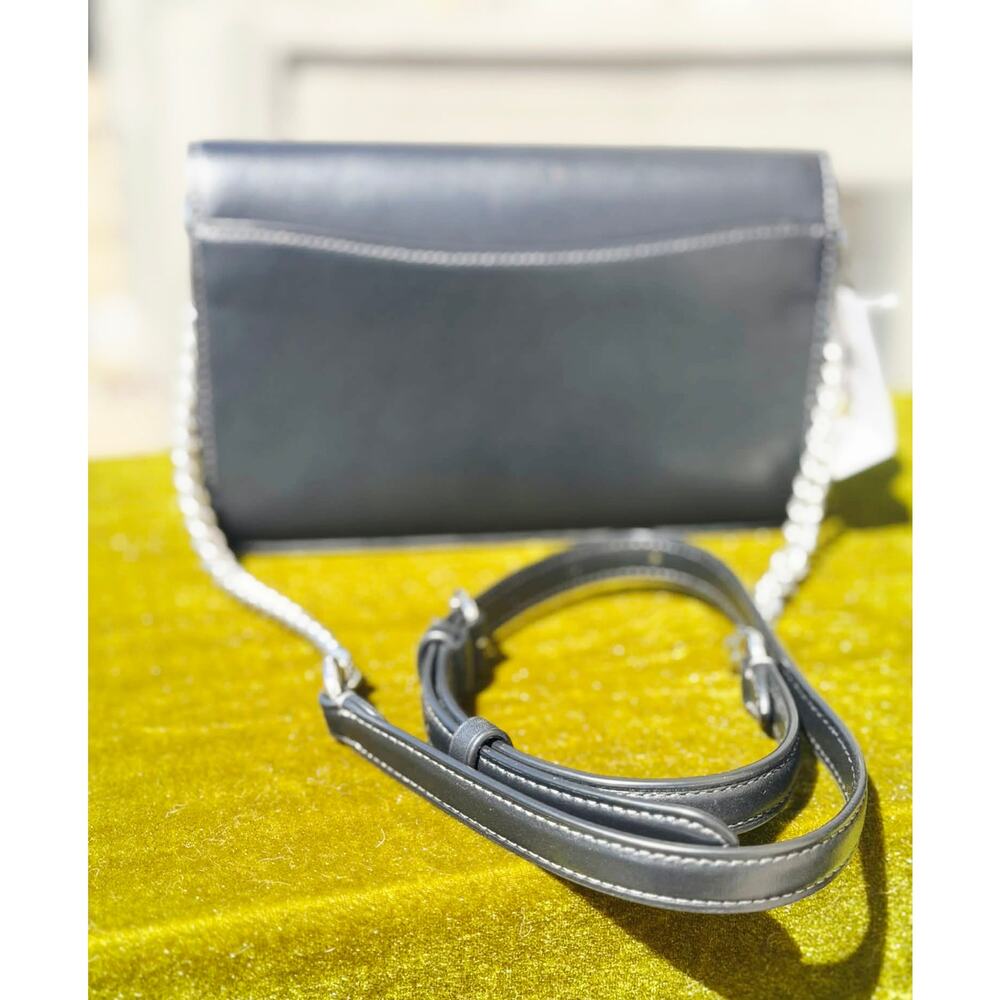 ✨ NWT - Coach Small Flap Clutch Crossbody Bag in Black Leather (Style CP034) - Picture 3 of 7